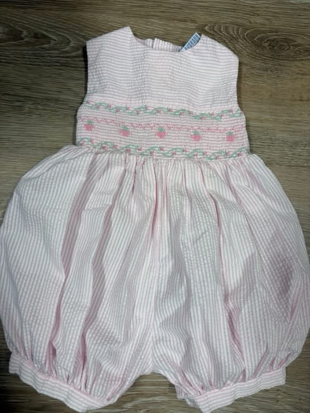 Carriage Boutique Smocked Baby Romper